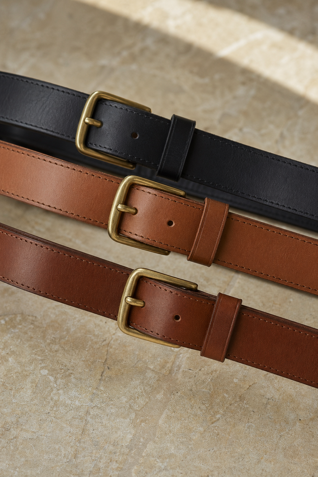 Premium leather belts