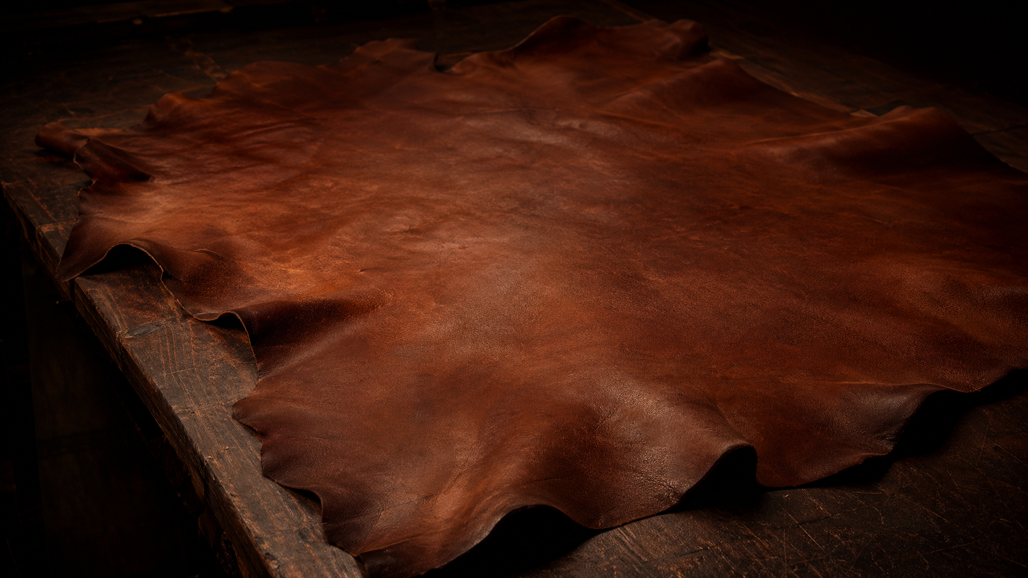 Leather goods making process: Raw leather