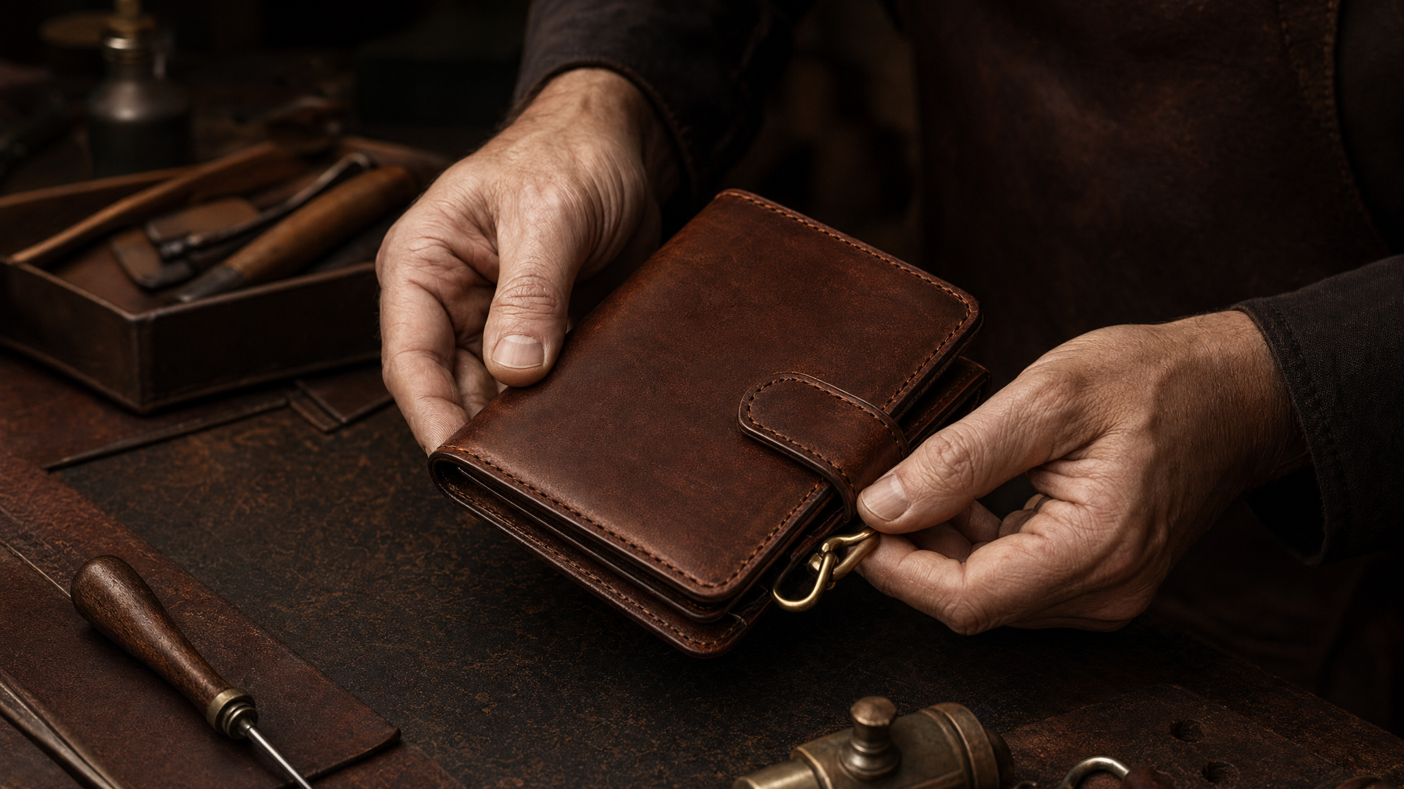 Leather goods making process: Quality check