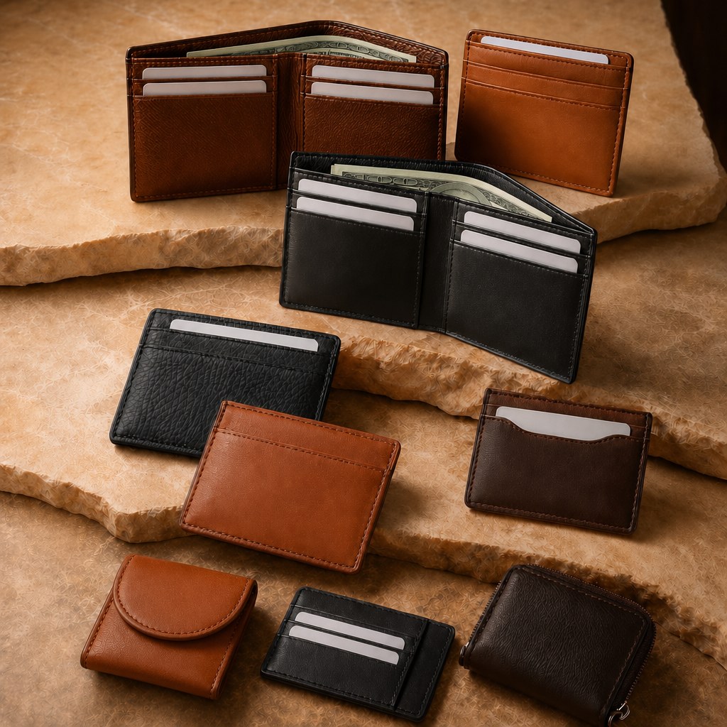 Premium leather wallets and small leather goods